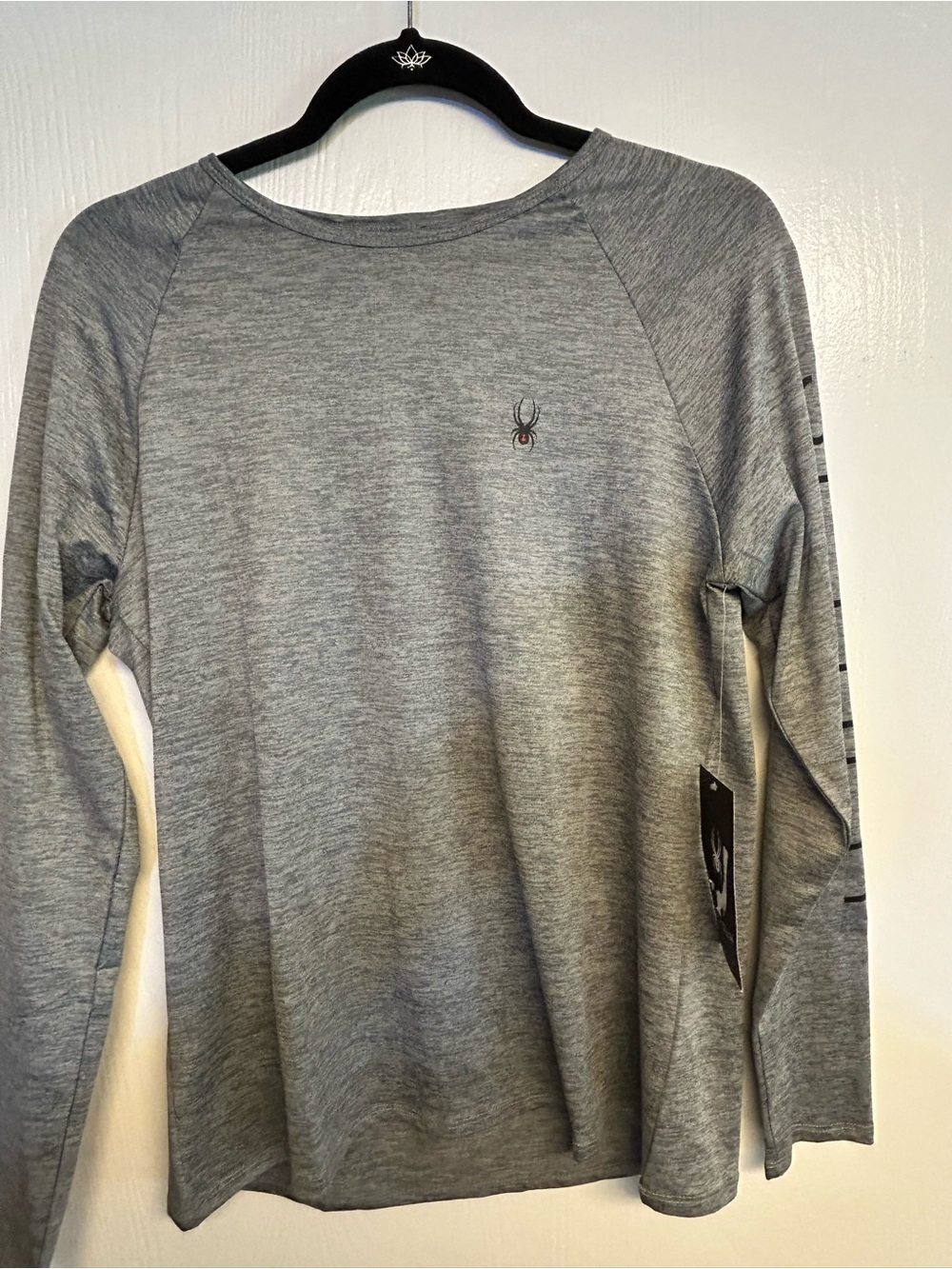 Spyder Heather Gray Long-Sleeve swim  Performance Top